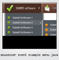 Mouseover Event Example Menu Java