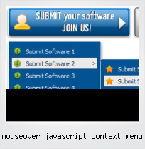 Mouseover Javascript Context Menu