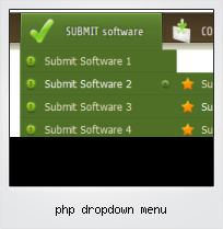 Php Dropdown Menu
