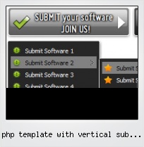 Php Template With Vertical Sub Menu