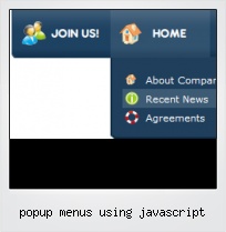Popup Menus Using Javascript