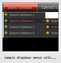 Sample Dropdown Menus With Rollover Images