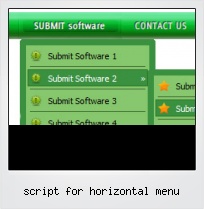 Script For Horizontal Menu