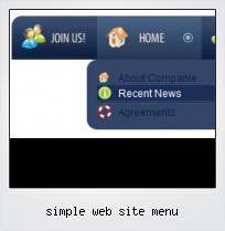 Simple Web Site Menu