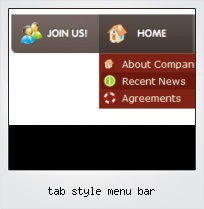 Tab Style Menu Bar