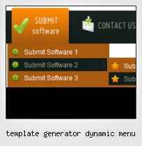 Template Generator Dynamic Menu