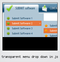 Transparent Menu Drop Down In Js