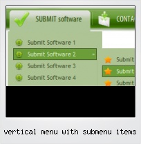 Vertical Menu With Submenu Items