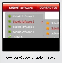 Web Templates Dropdown Menu