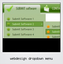 Webdesign Dropdown Menu