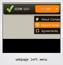 Webpage Left Menu
