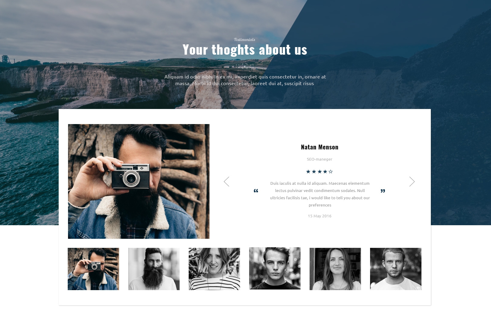 HTML5 Bootstrap Minimal Theme