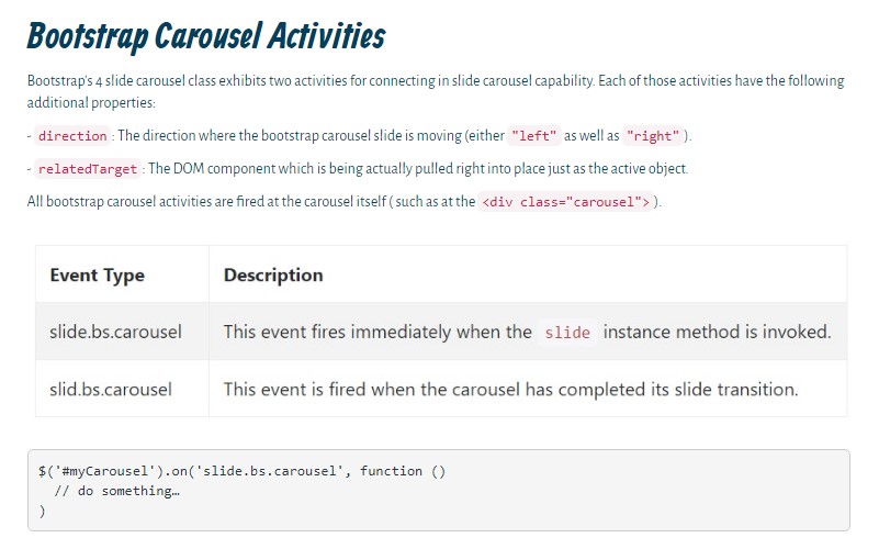 Bootstrap Carousel 