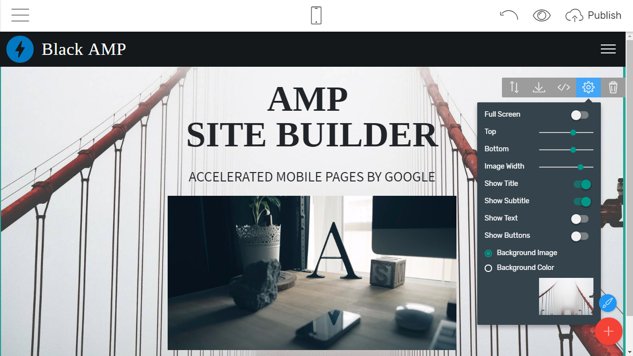 Mobile-friendly Site Builder