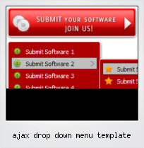 Ajax Drop Down Menu Template