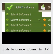 Code To Create Submenu In Html