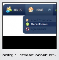 Coding Of Database Cascade Menu