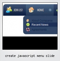 Create Javascript Menu Slide