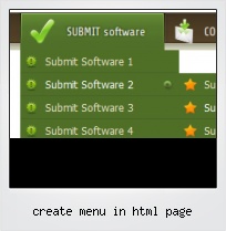 Create Menu In Html Page