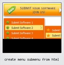 Create Menu Submenu From Html