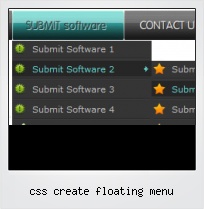 Css Create Floating Menu