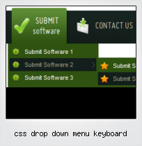 Css Drop Down Menu Keyboard