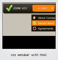Css Menubar With Html