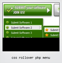 Css Rollover Php Menu
