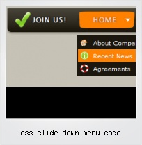 Css Slide Down Menu Code