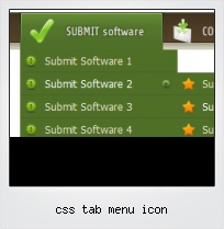 Css Tab Menu Icon