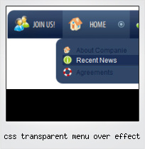 Css Transparent Menu Over Effect