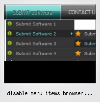 Disable Menu Items Browser Javascript