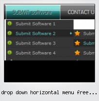Drop Down Horizontal Menu Free Javascript