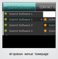 Dropdown Menue Homepage