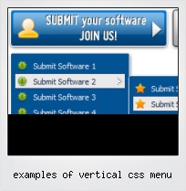 Examples Of Vertical Css Menu