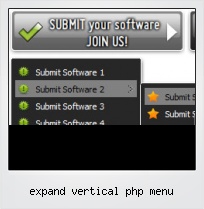 Expand Vertical Php Menu