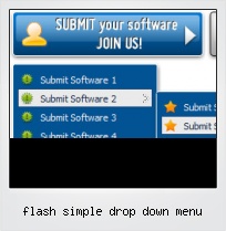 Flash Simple Drop Down Menu