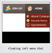 Floating Left Menu Html