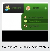 Free Horizontal Drop Down Menu Samples