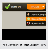 Free Javascript Multicolumn Menu