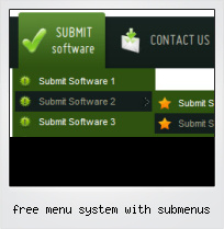 Free Menu System With Submenus