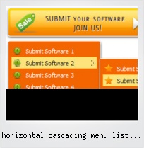 Horizontal Cascading Menu List Based Free