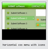 Horizontal Css Menu With Icons
