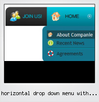 Horizontal Drop Down Menu With Javascript