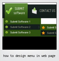 How To Design Menu In Web Page