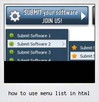 How To Use Menu List In Html