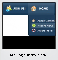 Html Page Without Menu