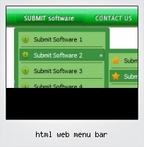 Html Web Menu Bar
