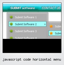 Javascript Code Horizontal Menu