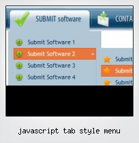 Javascript Tab Style Menu